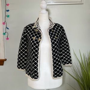 Max Studio Kids Knit Mock Neck Diamond Pea Coat 6X